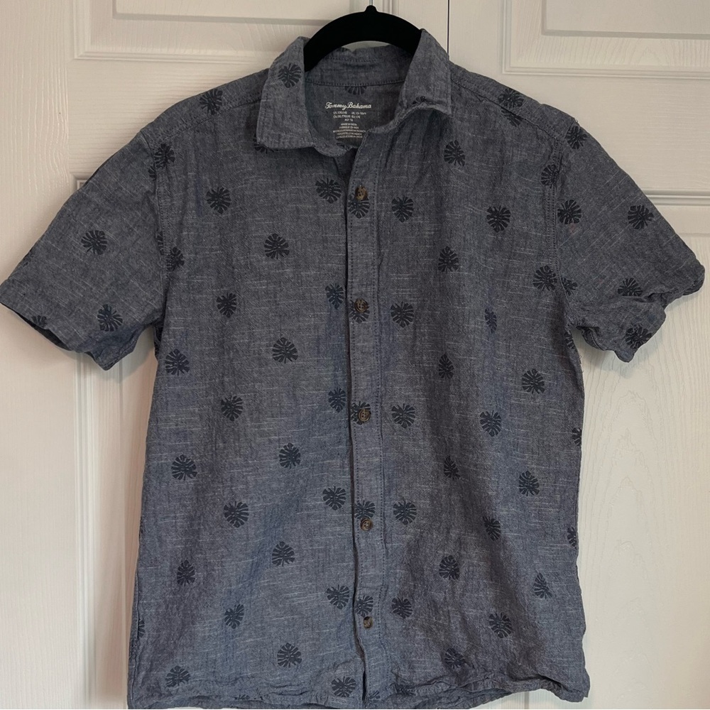 Boys Tommy Bahama Casual Button Down Short Sleeved Shirt